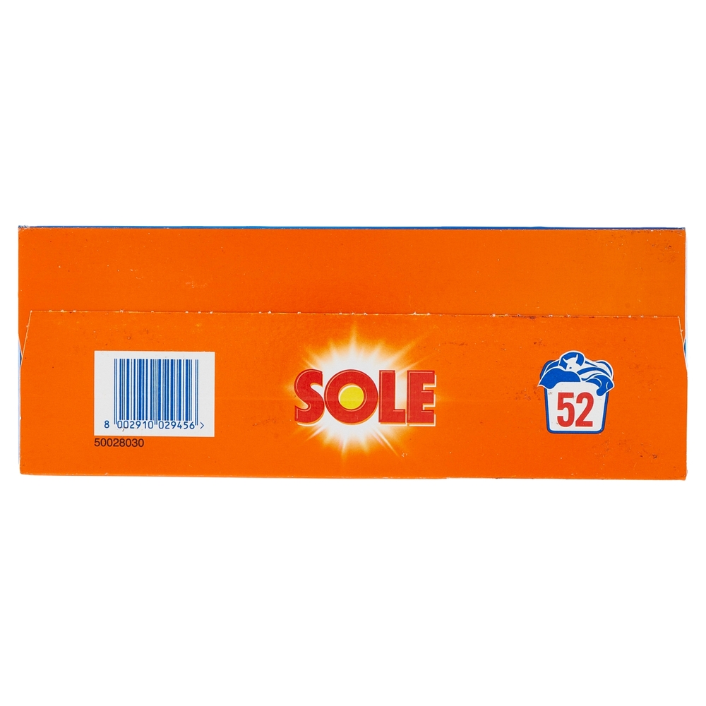 Sole Polvere lavatrice Bianco Splendente 52 lavaggi 2,6 kg